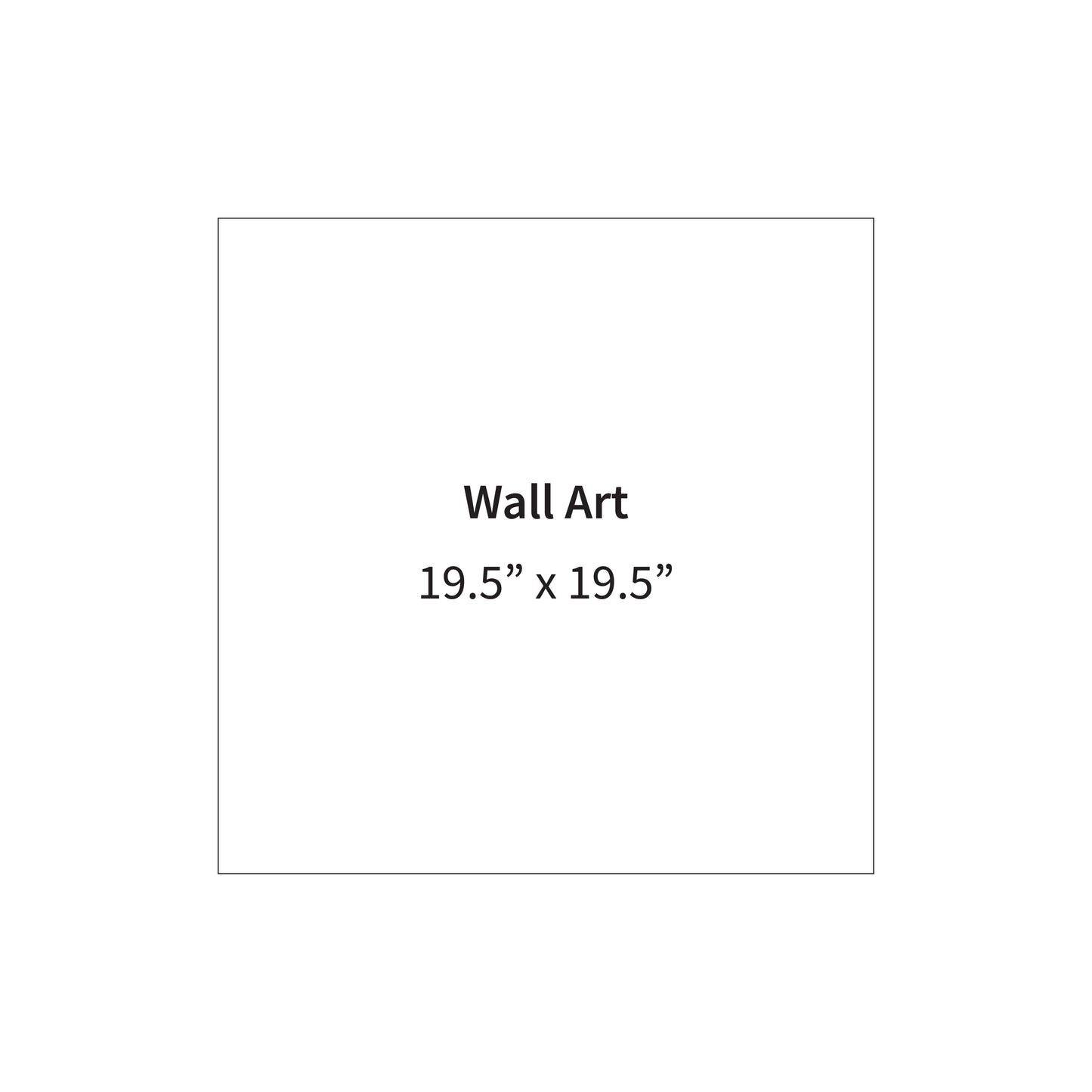 19.5" x 19.5" Wall Art