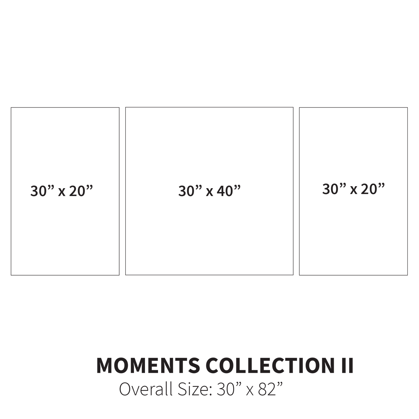 Moments Collection II (Overall Size: 30" x 82")