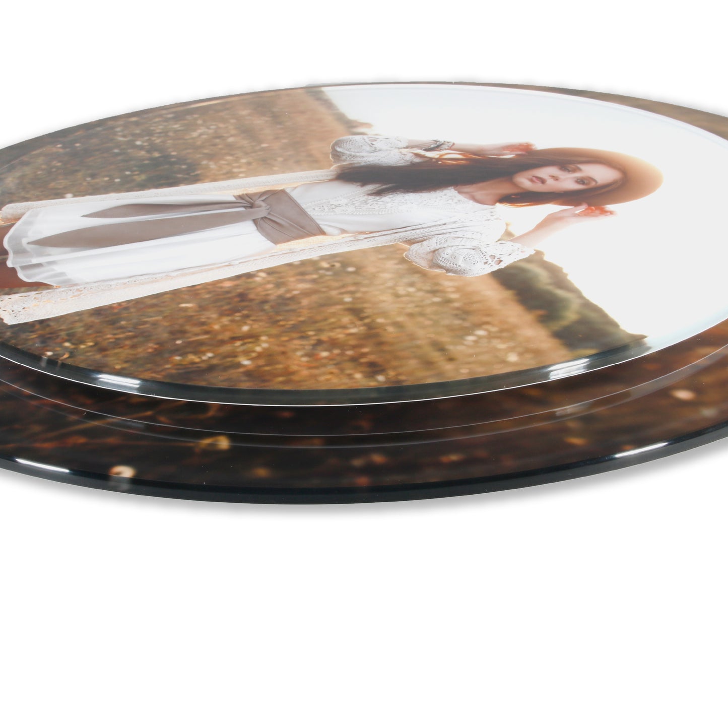 16" Round Double-Layer Wall Art