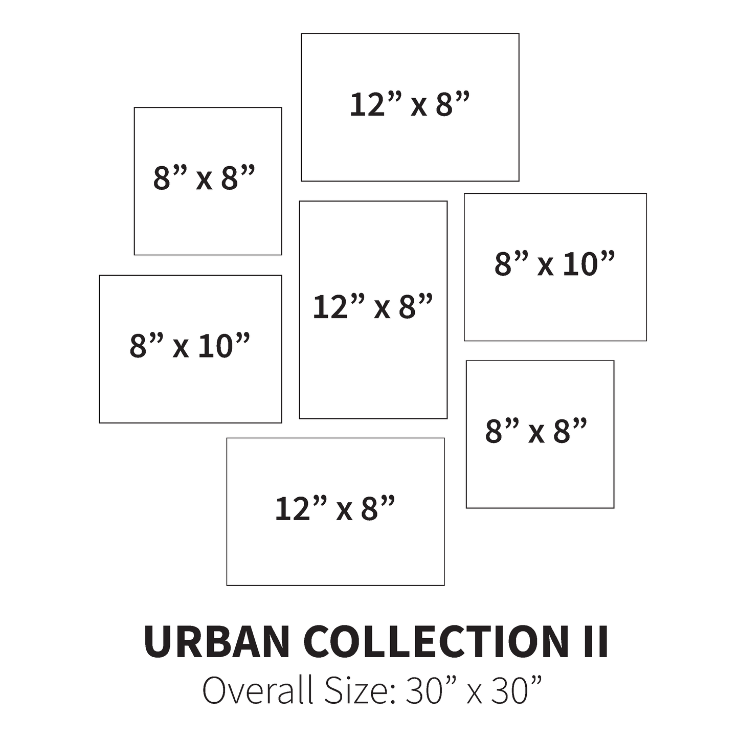 Urban Collection II (Overall Size: 30" x 30")
