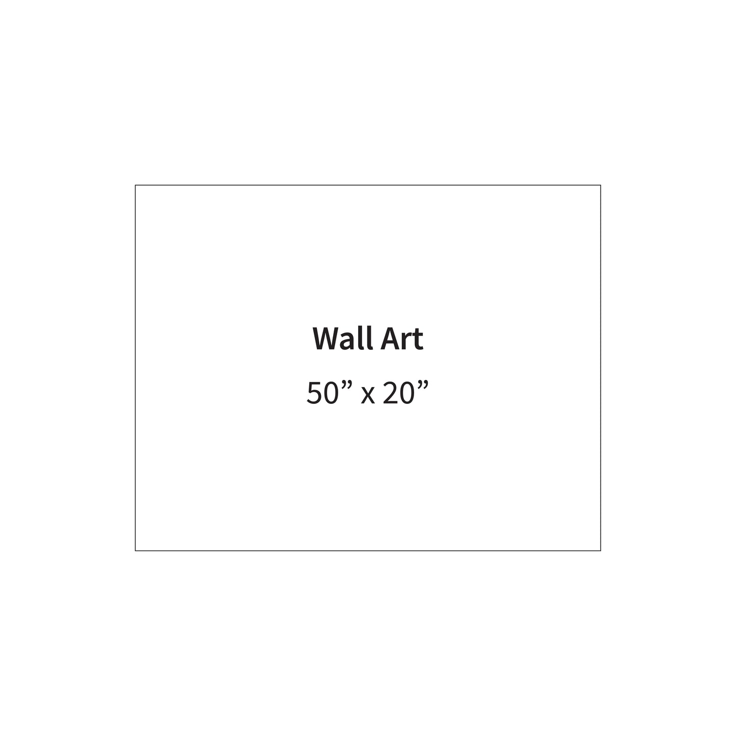 50" x 20" Wall Art