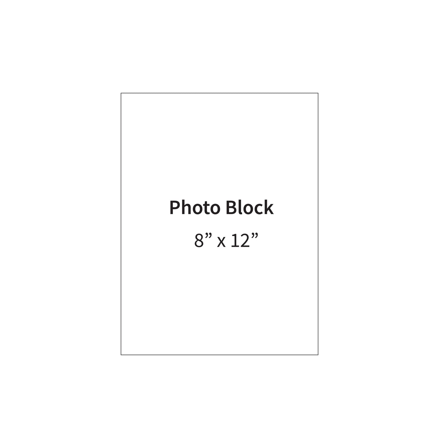 8" x 12" Photo Block