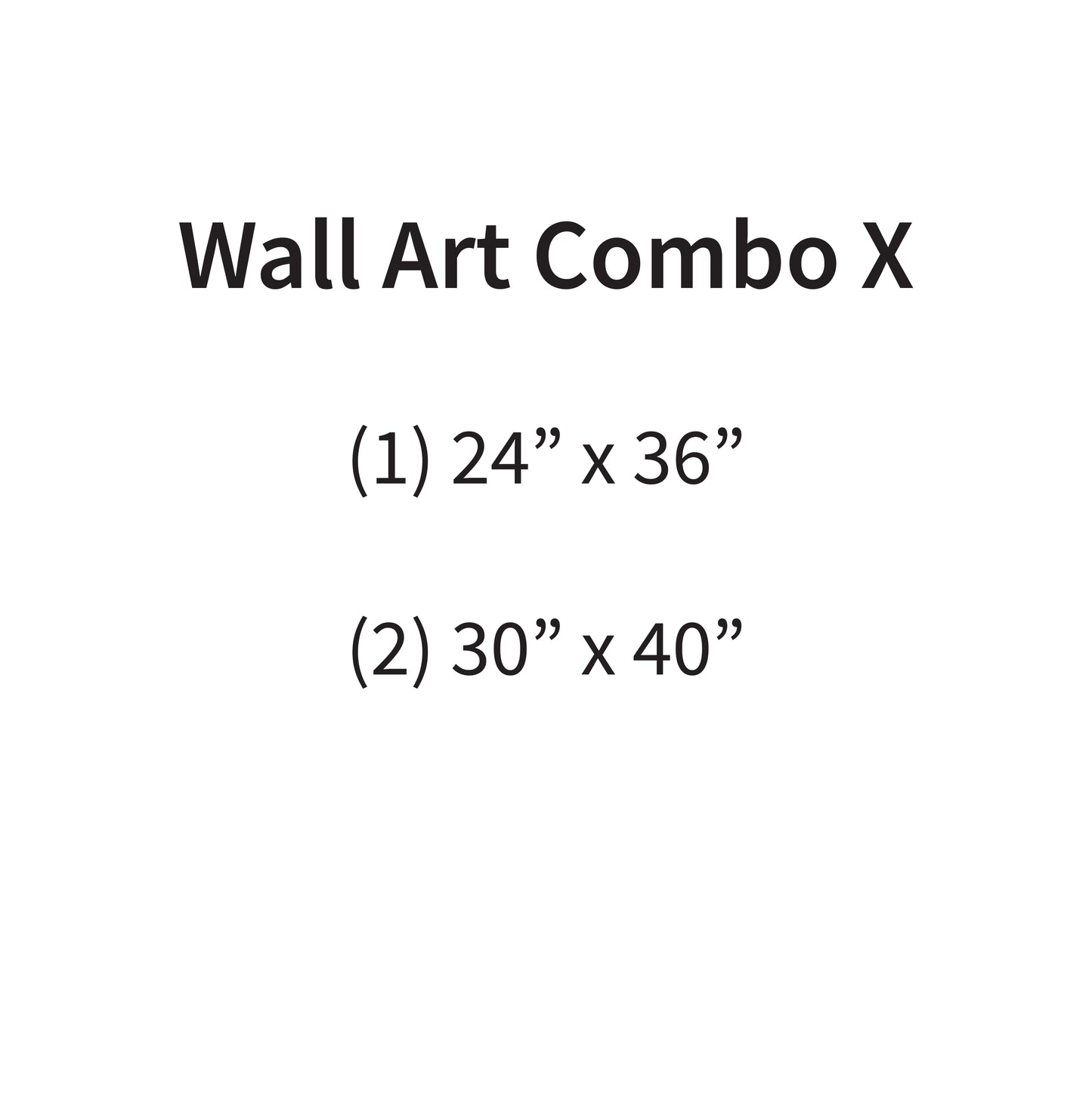 Wall Art Combo X