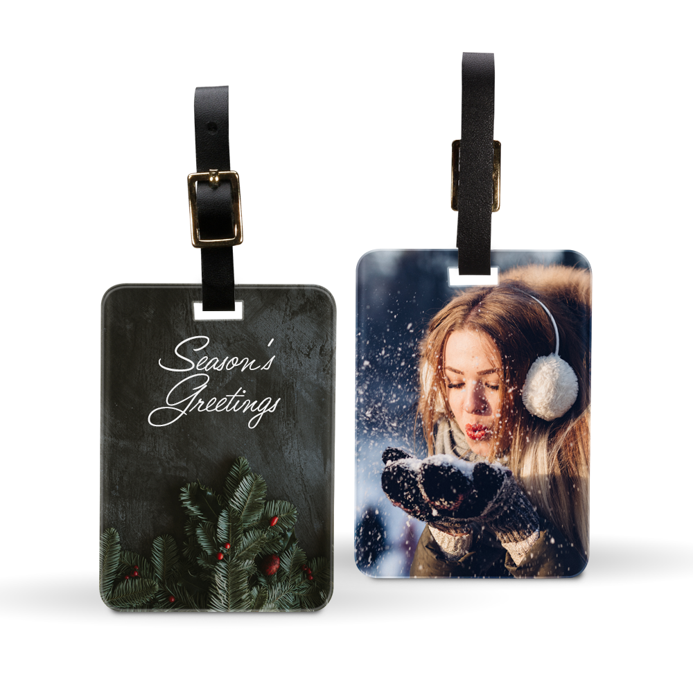 Holiday 2.5" x 3.5" Double-Sided Luggage Tag