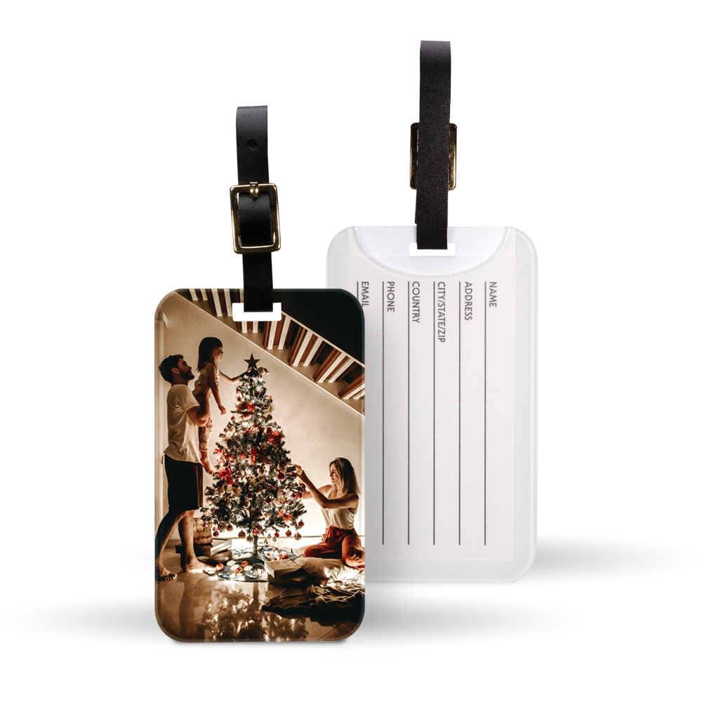 Holiday 2.375" x 4" Luggage Tag with Card Insert