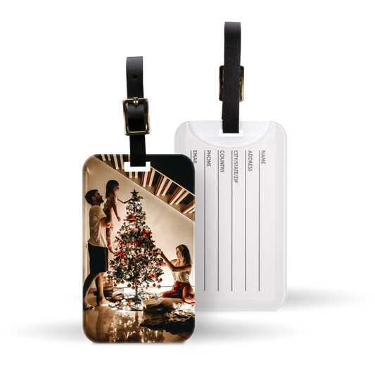 Holiday 2.375" x 4" Luggage Tag with Card Insert