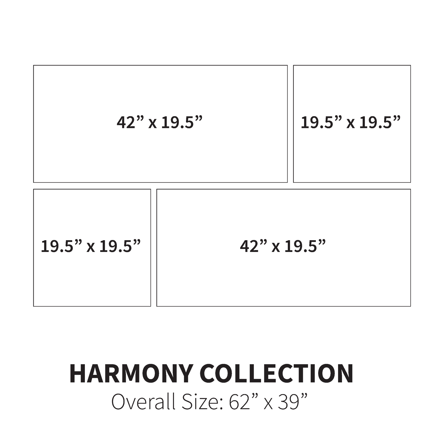 Harmony Collection (Overall Size: 62" x 39")