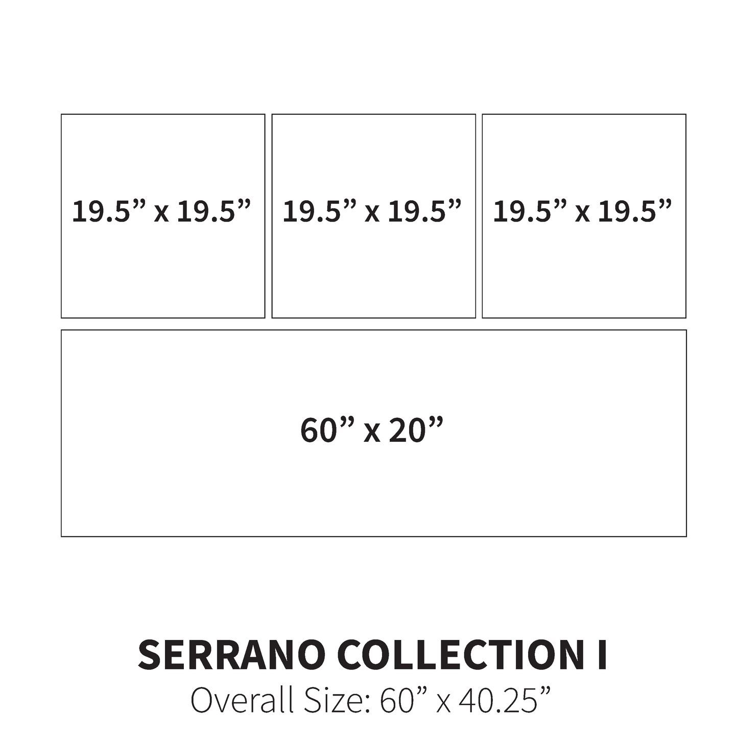 Serrano Collection I (Overall Size: 60" x 40")