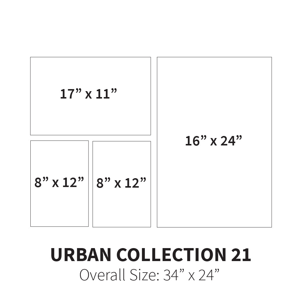 Urban Collection 21 (Overall Size: 34" x 24")